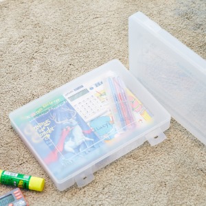 사각 레고 장난감 정리 투명 케이스 소형 1BOX (40개입)